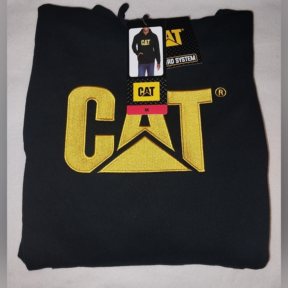 CAT, / CATERPILLAR PULLOVER HOODIE .SIZE M.